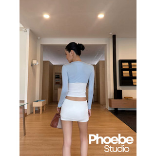 Áo Khoác Cardigan Tay Dài Dáng Croptop Cài Khoen - Phoebe Studio [MH26AO349]