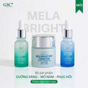 BỘ XỬ LÝ SẮC TỐ GSC MELA BRIGHT 3 SẢN PHẨM GSC Mela Bright Core Set