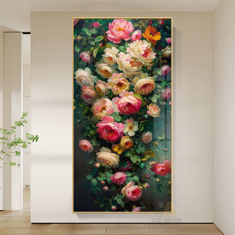 [ 20 Mẫu ] Tranh Treo Decor "Hoa Hồng" Tranh Decor - Tranh Treo Phòng khách, Tranh Treo phòng ngủ, Tranh tráng gương