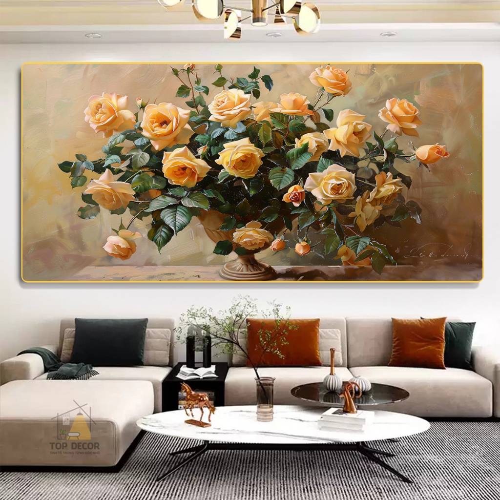[ 20 Mẫu ] Tranh Treo Decor "Hoa Hồng" Tranh Decor - Tranh Treo Phòng khách, Tranh Treo phòng ngủ, Tranh tráng gương