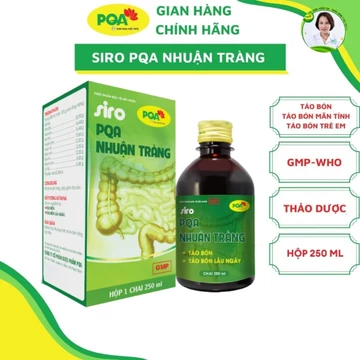 Siro PQA Nhuận Tràng – Hỗ Trợ Giảm Táo Bón Lâu Ngày, Nhuận Tràng Dễ Dàng