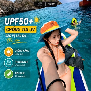 Mũ nón bucket vành rộng Wasc House đi biển leo núi dã ngoại chống nắng UV UPF50+ vải dù trượt nước thoáng mát nhanh khô