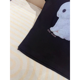 Áo phông cotton MSK hình thỏ nơ hồng form babytee #20995