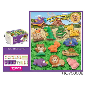 bộ cát nặn có khuôn hình khủng long Magic Sand