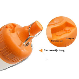 Đèn LED Tích Điện 200W Siêu Sáng Có Móc Treo | Pin Sạc Dùng 4–6 Giờ | Chống Nước | Đèn Cắm Trại, Mất Điện, Dã Ngoại