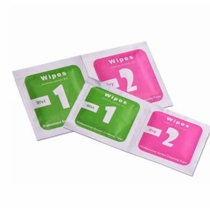 Combo 10 Bộ Vệ Sinh Màn Hình Khăn Giấy Lau Ướt Khô 1/2 Hỗ Trợ Dán Kính Cường Lực