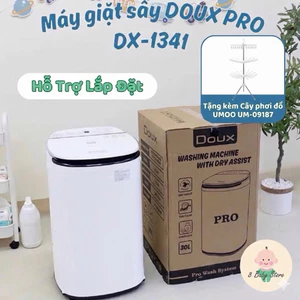 Máy Giặt Mini Doux Pro Wash System Có Sấy, Màn Hình Cảm ứng, 65-95 Độ Tiêu Diệt Vi Khuẩn, BH Chính Hãng