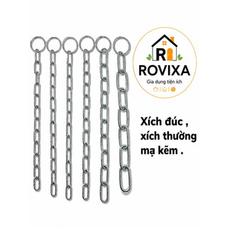 Xích Chó Mạ Kẽm Chống Gỉ - Xích Thường, Xích Hàn, Xích Đúc Chịu Lực Cao Cho Chó