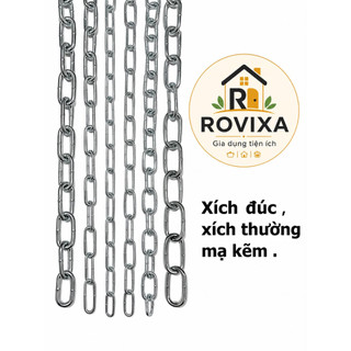 Xích Chó Mạ Kẽm Chống Gỉ - Xích Thường, Xích Hàn, Xích Đúc Chịu Lực Cao Cho Chó