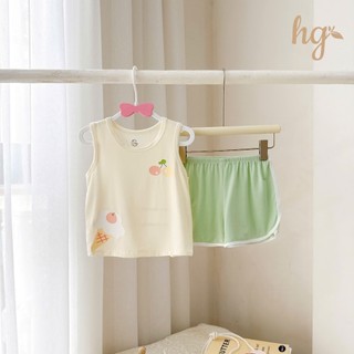 Bộ Quần Áo Ba Lỗ Hàng HG HOT TREND hất Petit Thun Lạnh Mềm Mịn Thoáng Mát Cho Bé Trai Bé Gái (Dáng Rộng )