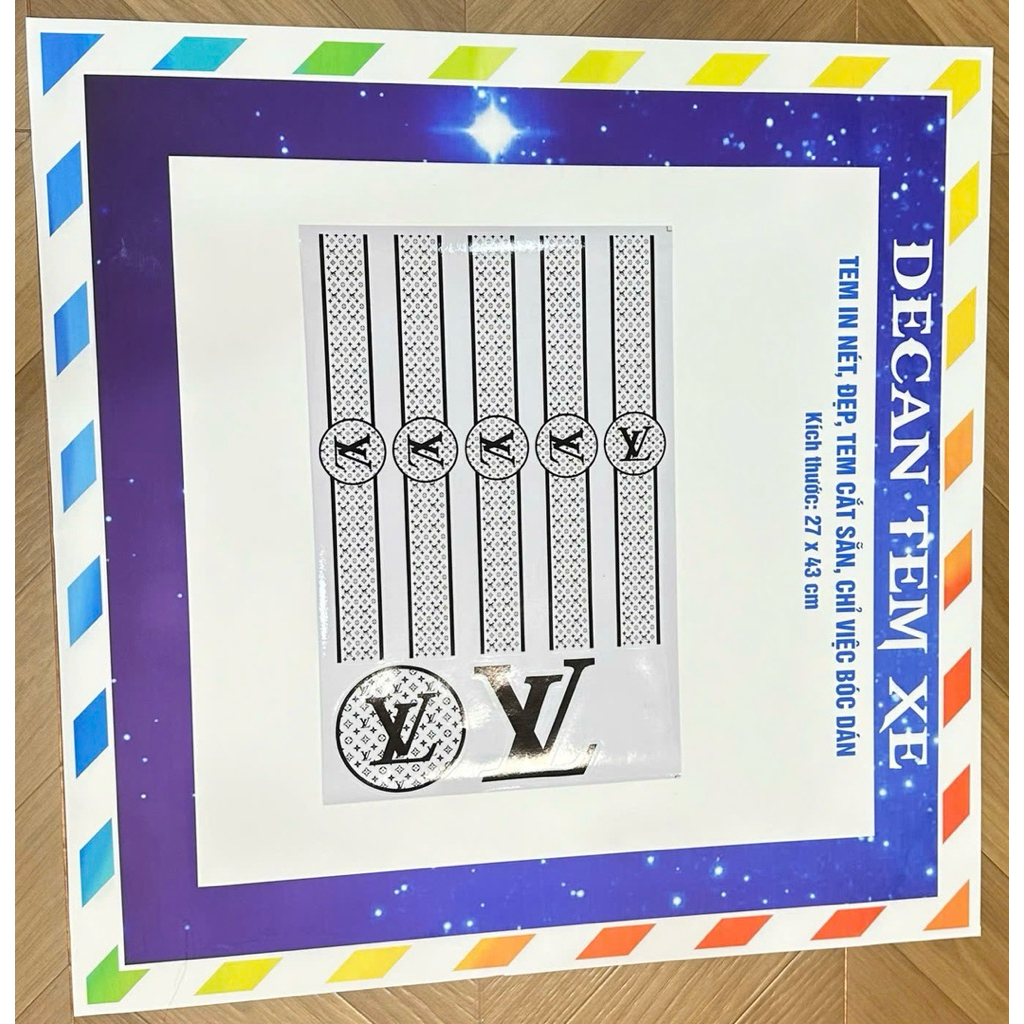 Bộ Tem Dán Xe Điện Lvvi dán xe K1,VC,V1 Tem 3 lớp, không ảnh hưởng đến màu sơn của xe