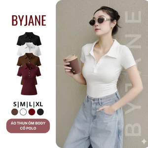 Áo Polo Phối Cúc Ôm Body Co Dãn 4 Chiều BYJANE-382