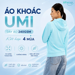 Áo Khoác Chống Nắng UV Nữ Umi,Thoáng Mát, Co giãn, chính hãng Apacup