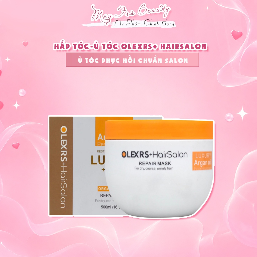 Kem ủ tóc phục hồi siêu mượt Olexrs Hair Salon Luxury Repair Mask 500ML