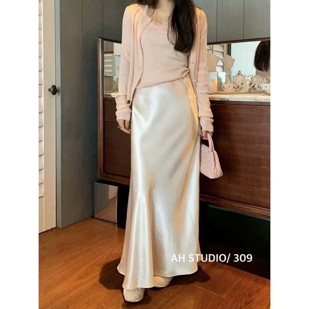 Aria Skirt (TSW) Chân váy dài chất lụa Nữ the.sweaterweather TSW