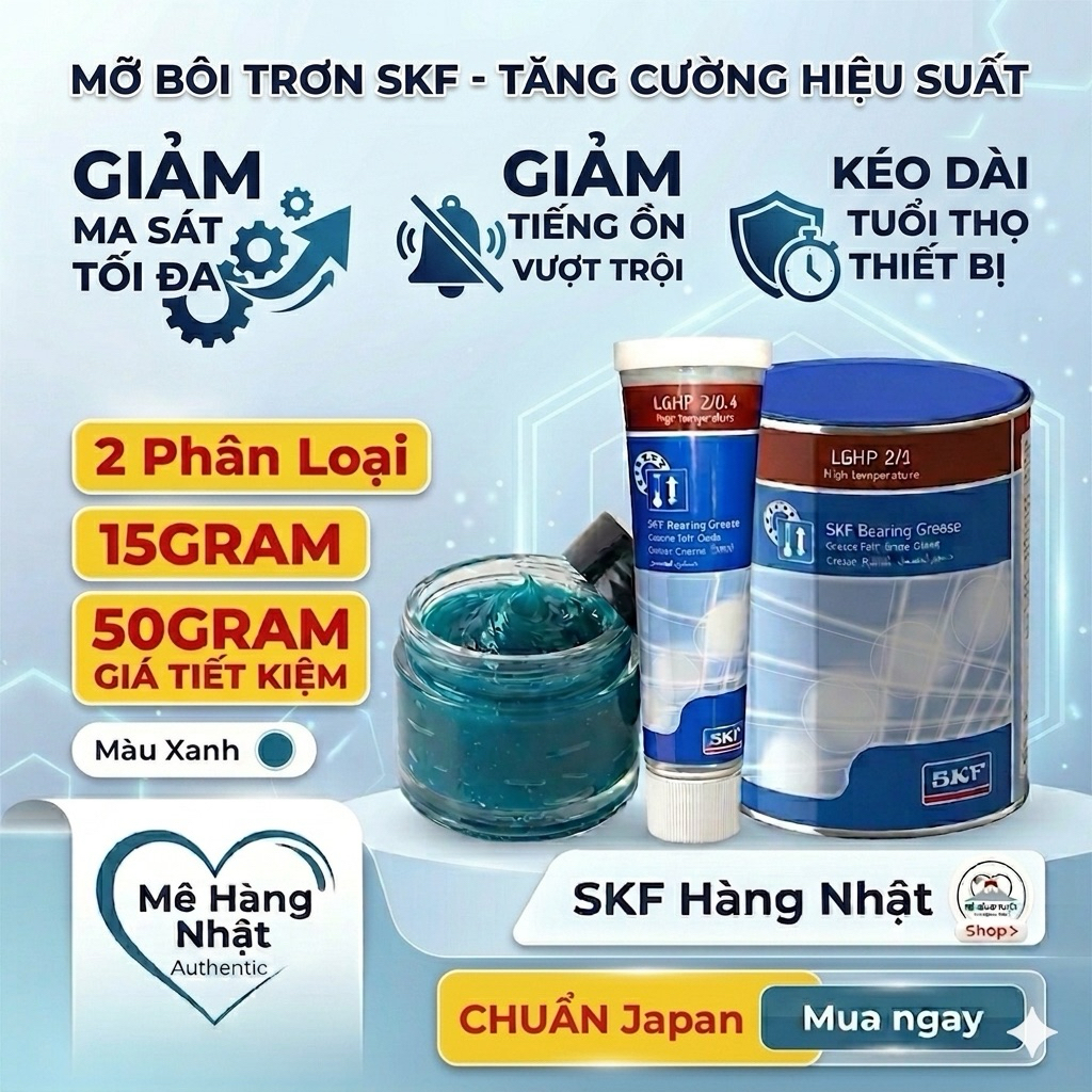 (Siêu Tiết Kiệm ) Mỡ xanh SKF Chính Hãng LGHP 2 (15g mỡ)