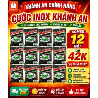 combo 12 miếng cước chùi xoong nồi loại lớn