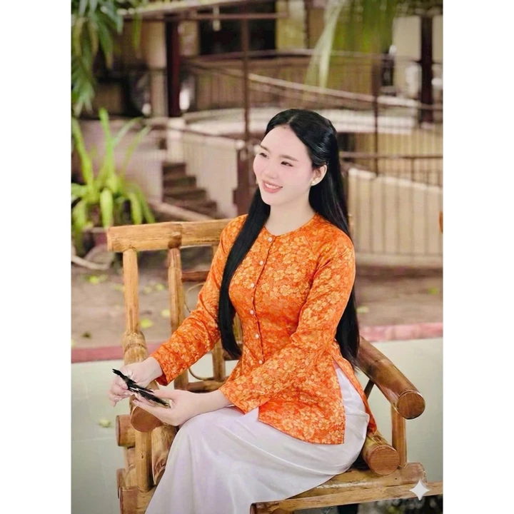 ÁO BÀ BA LỤA 2 DA THÊU HOA XINH # ÁO LẺ, QUẦN LẺ # THỜI TRANG NỮ # ÁÓ BÀ BA TRUYỀN THỐNG