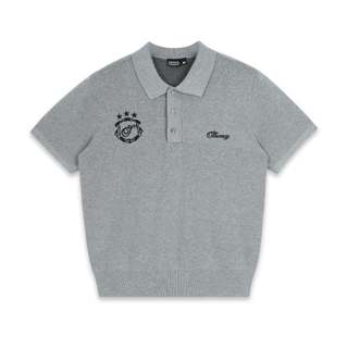 ÁO SWE KNIT POLO - GRAY