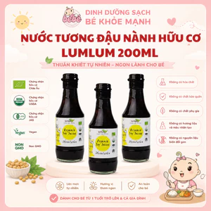 Nước Tương Đậu Nành Hữu Cơ Lumlum 200ml Thái Lan.