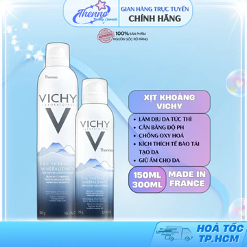 Nước Xịt Khoáng Cấp Ẩm & Dưỡng Da Vichy Mineralizing Thermal Water 150ml/300ml