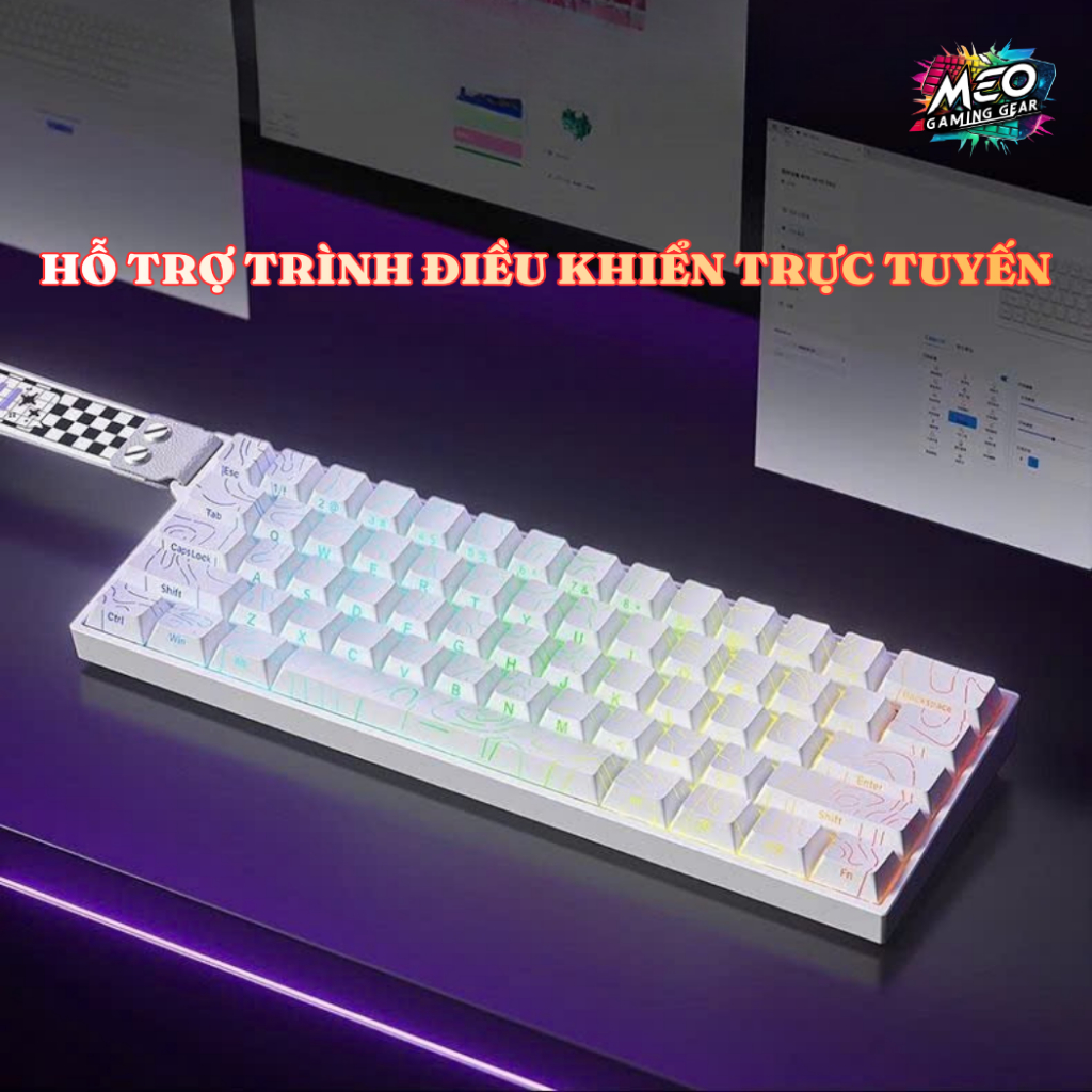 Bàn Phím Cơ Gaming Aula Mini 60 HE - Rapid Trigger Switch Nam Châm Polling Rate 8k - RT 0.01mm | BigBuy360 - bigbuy360.vn