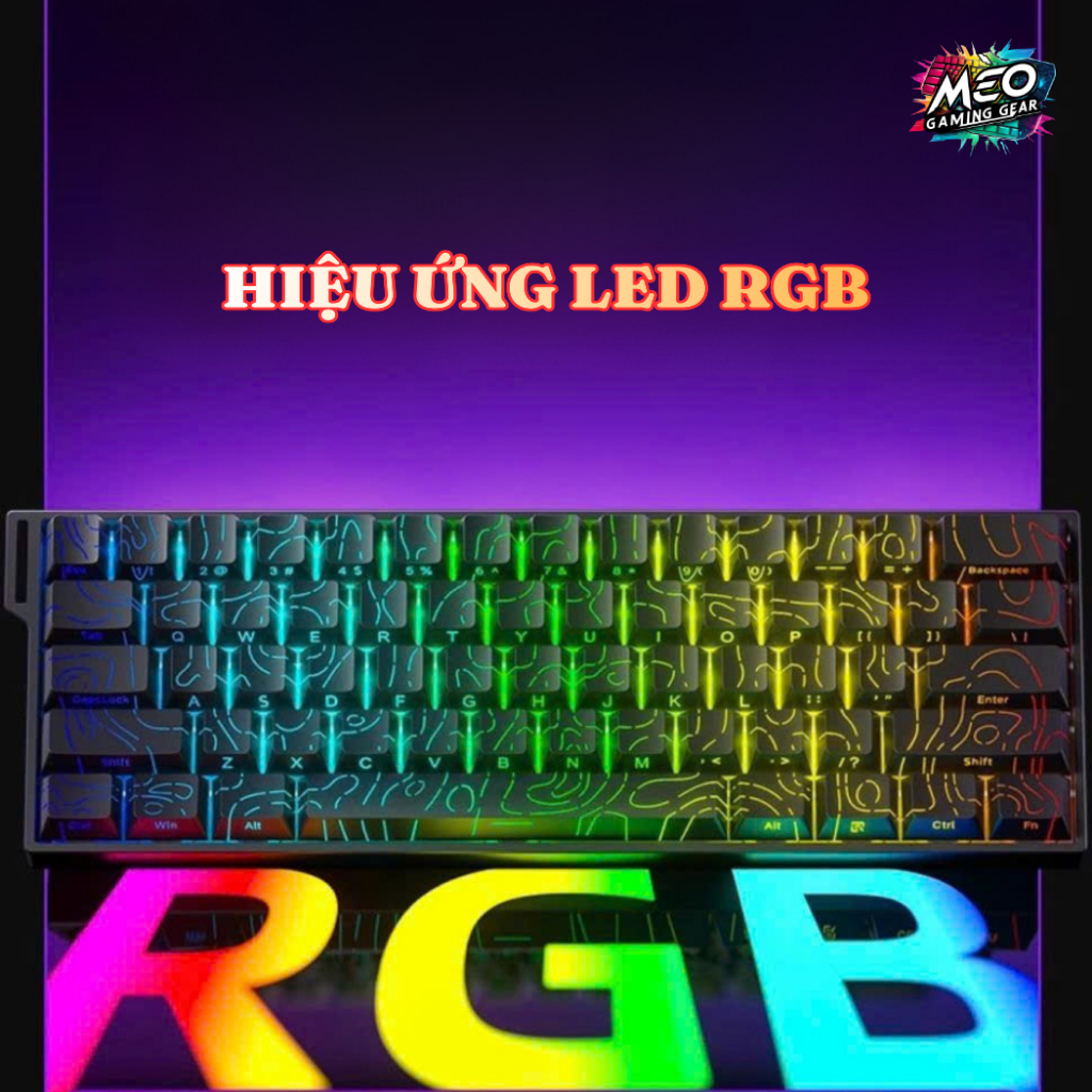 Bàn Phím Cơ Gaming Aula Mini 60 HE - Rapid Trigger Switch Nam Châm Polling Rate 8k - RT 0.01mm | BigBuy360 - bigbuy360.vn