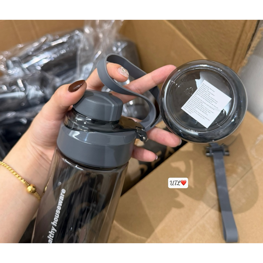 ✔️Bình Nước Thể Thao 670ml Nhựa PC Cao Cấp Dây Đeo Tiện Lợi  ✔️Bình Nước Gym ,Đi Học,....