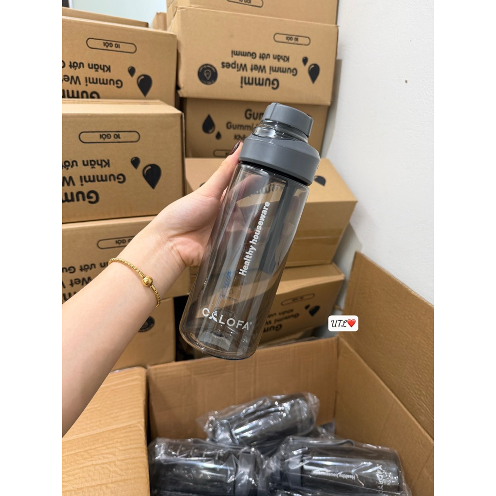 ✔️Bình Nước Thể Thao 670ml Nhựa PC Cao Cấp Dây Đeo Tiện Lợi  ✔️Bình Nước Gym ,Đi Học,....