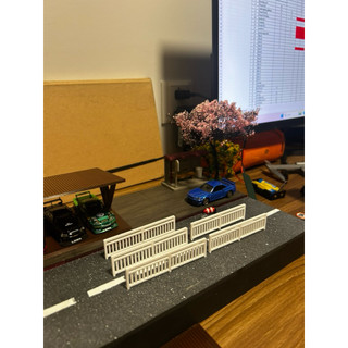 5 hàng rào trang trí diorama tỉ lệ 1/64 - hàng rào trang trí diorama trưng bày xe hotwheels - Hàng rào mô hình 1/64