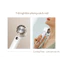 Quạt cầm tay mini 5 cấp độ gió, thiết kế gấp gọn tiện lợi, màn hình LED hiển thị pin