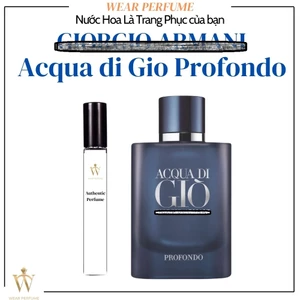 - 10ML Nước hoa Nam Acqua di Gio Profondo EDP (Giò Xanh) - Wear Perfume