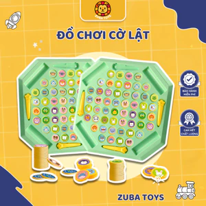 Đồ Chơi Cờ Lật Luyện Trí Nhớ Zuba Toys - Đối Kháng 2 Người Chơi Giúp Bé Rèn Luyện Tập Trung, Phát Triển Tư Duy Logic