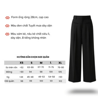Quần âu ống rộng 28cm Mini Cica, 2 túi bổ cơi trước, đường ly dọc cả thân quần, quần kẻ minicica Q04