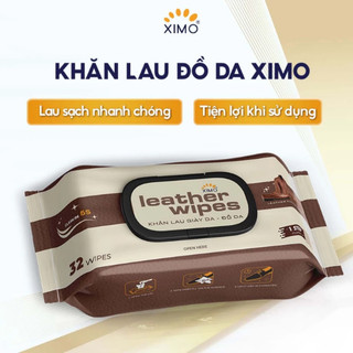Khăn Ướt Lau Đồ Da Cấp Tốc XIMO Leather Wipes – Sạch Siêu Tốc, Khử Mùi & Dưỡng Da Giày Sáng Bóng | GigaMax Home