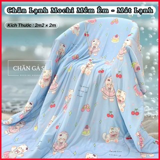 🆕ĐẸP MÊ - MÁT LẠNH🆕Chăn Lạnh Mochi 2m2x2m Mềm Êm, Bông Trần Lông Vũ Cao Cấp - Chăn Ga Sỉ HCM