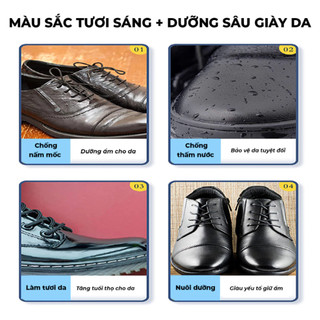 Xi Mút Đánh Giày Dạng Kem XIMO 50ml – Tự Làm Bóng Self-Shine, Bù Màu Cấp Tốc 30 Giây | GigaMax Home