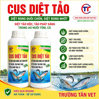 Diệt tảo, cắt rong C.us chai 1 lít 2lít 5lít  dùng cho 10.000m3 nước