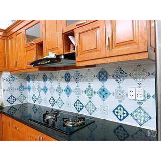 GIẤY DÁN BẾP - Dán TƯỜNG TRANG TRÍ HOA VĂN CÁCH NHIỆT - CHỐNG THẤM