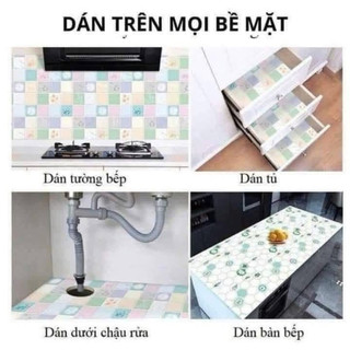 GIẤY DÁN BẾP - Dán TƯỜNG TRANG TRÍ HOA VĂN CÁCH NHIỆT - CHỐNG THẤM