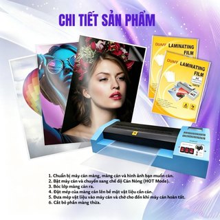 QUAFF Máy cán màng A3 khổ lớn – Cán nóng/lạnh – Vỏ kim loại – Ép 250mic – Chống kẹt – Bảo vệ tài liệu,thỏa sức sáng tạo