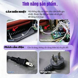 QUAFF Máy cán màng A3 khổ lớn – Cán nóng/lạnh – Vỏ kim loại – Ép 250mic – Chống kẹt – Bảo vệ tài liệu,thỏa sức sáng tạo