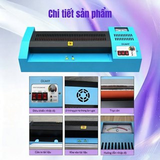 QUAFF Máy cán màng A3 khổ lớn – Cán nóng/lạnh – Vỏ kim loại – Ép 250mic – Chống kẹt – Bảo vệ tài liệu,thỏa sức sáng tạo