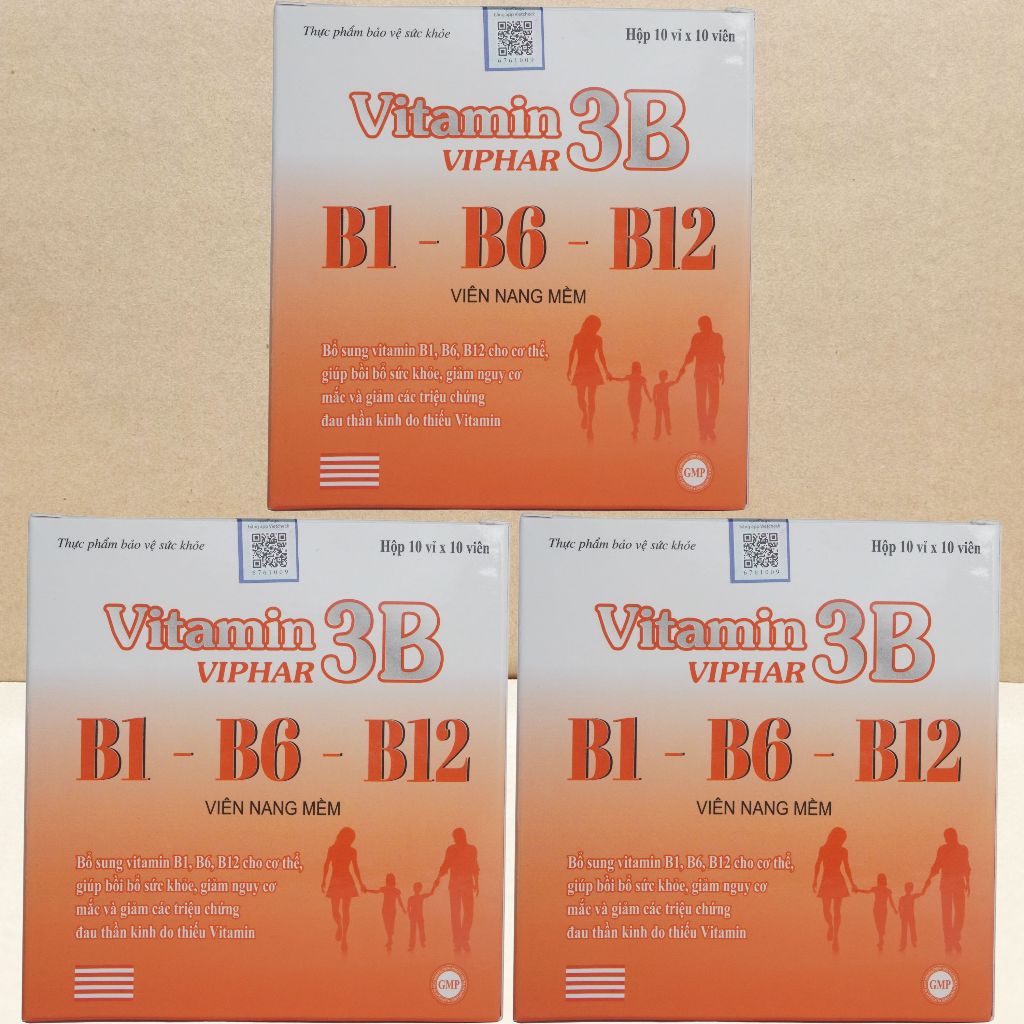 Combo 2 Hộp Vitamin 3B Viphar Cam - Vinaphar - Vinaphar - Vitamin Chữa Lành