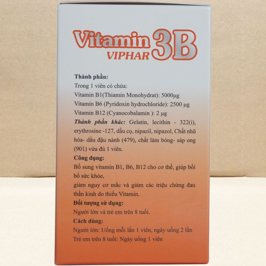 Combo 2 Hộp Vitamin 3B Viphar Cam - Vinaphar - Vinaphar - Vitamin Chữa Lành
