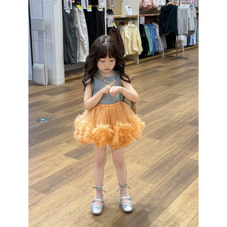 order quảng châu- chân váy tutu cam xoè dáng mới cho bé gái