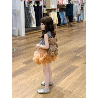 order quảng châu- chân váy tutu cam xoè dáng mới cho bé gái