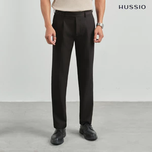 Quần âu nam COZY, sidetab cạp cao 2 khuy, form straight fit tôn dáng, xếp ly sang trọng - HUSSIO