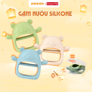 Gặm nướu silicone Emoon cao cấp cho bé siêu mềm giúp giảm ngứa nướu an toàn cho bé (Có hộp)