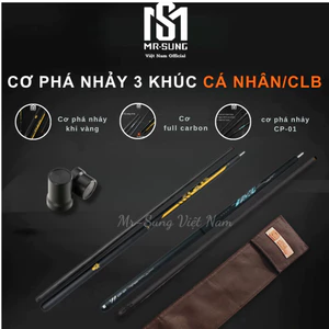 Cơ Bida Phá Nhảy 3 Khúc Khỉ vàng- Phá Nhảy CP 01 - Cơ Phá nhảy Carbon 100% Litter Monster MR SUNG